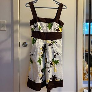 Speechless Brown and White Floral Dress